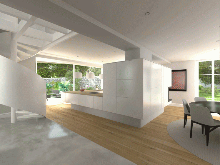 Extension et rénovation d'une maison bourgeoise à Saint-Malo (35) - Architecte A