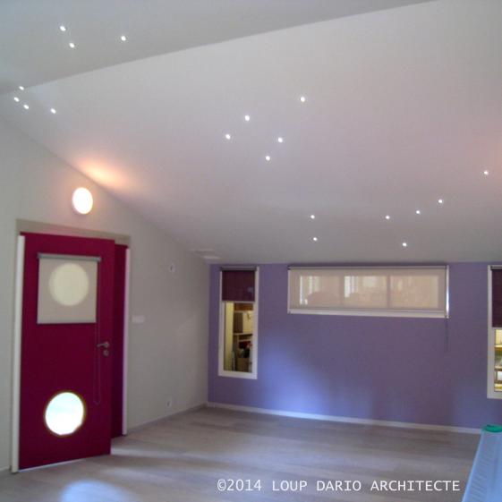 SALLE DE REPOS / CONSTELLATION DE LEDS AU PLAFOND