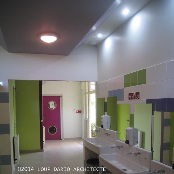 VUE DES SANITAIRES REAMENAGES
