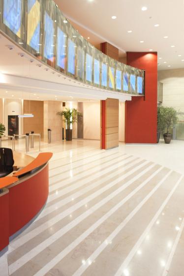 Hall accueil rénové