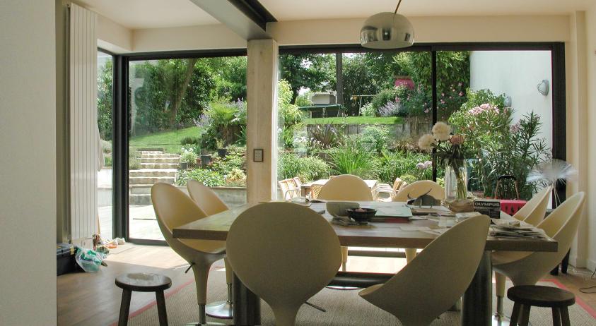Extension vue depuis l'intérieur