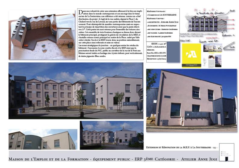 Extension et rénovation de la Maison de l'Emploi et de la Formation