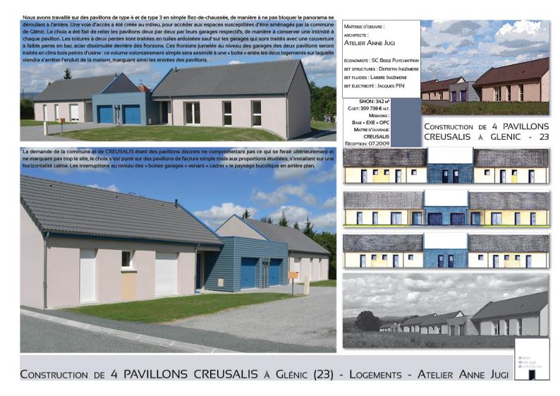4 pavillons locatifs à Glénic