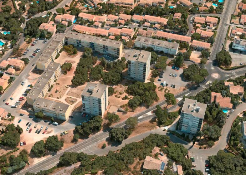 Vue aérienne avant travaux