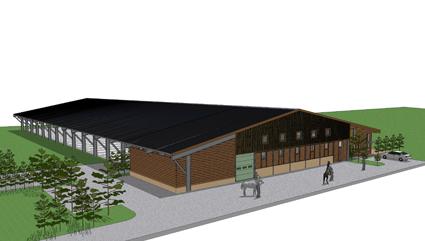 Bâtiment destiné à l’élevage et à la valorisation du cheval de compétition 