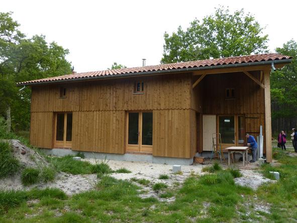 Maison bois dans les Landes