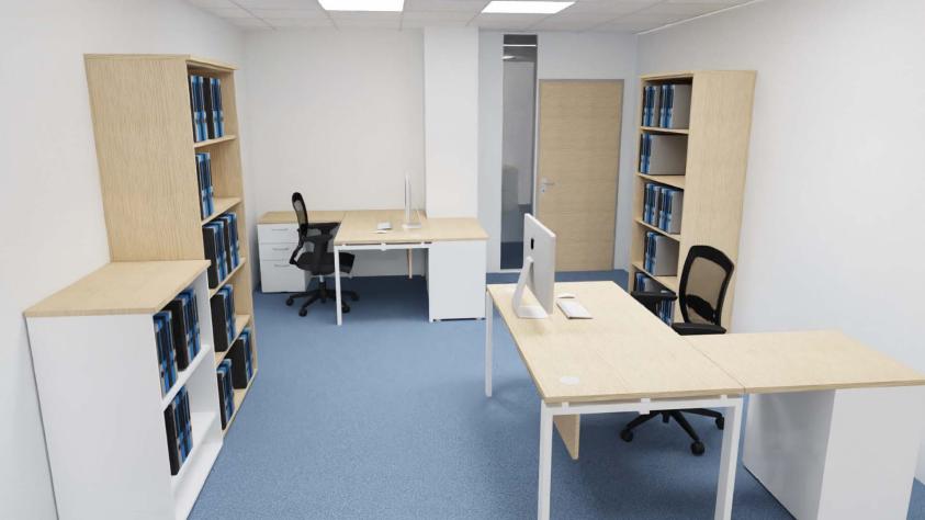 Rénovation de bureau avec le mobilier de la société 2M MOBILIER & MOUVEMENT