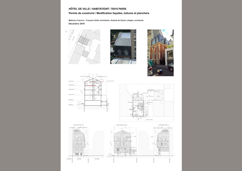 permis de construite hôtel particulier paris