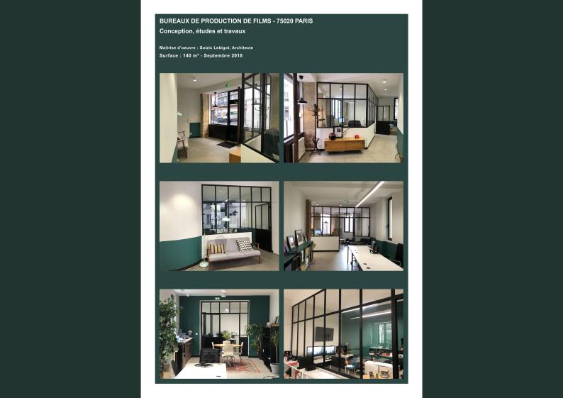 Agence d'Architecte DPLG à Paris - Architecture Bureaux - Soizic Lebigot