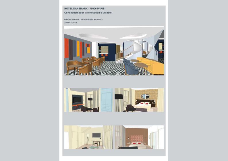 Agence d'Architecte DPLG à Paris -Rénovation d'hôtels- Soizic Lebigot