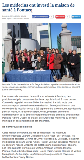 Article de presse