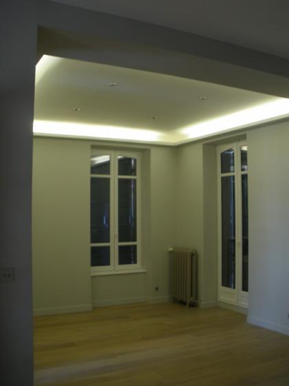 Corniche lumineuse Salon