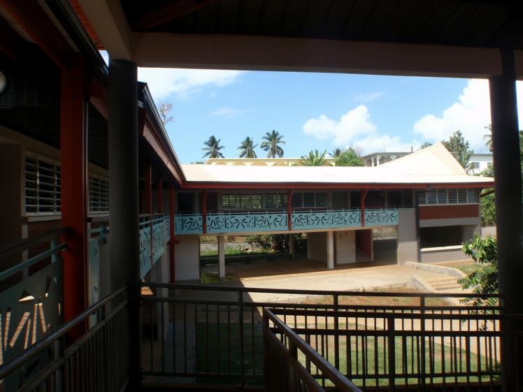 vue depuis l'école existante