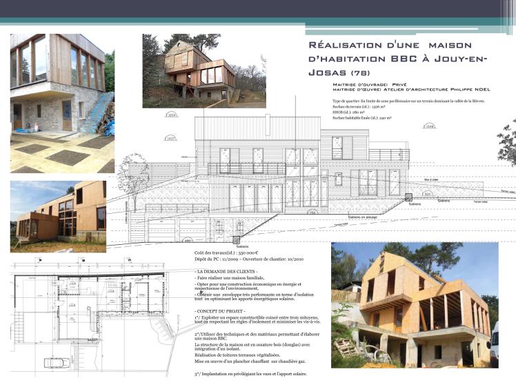 Réalisation d'une  maison d’habitation BBC