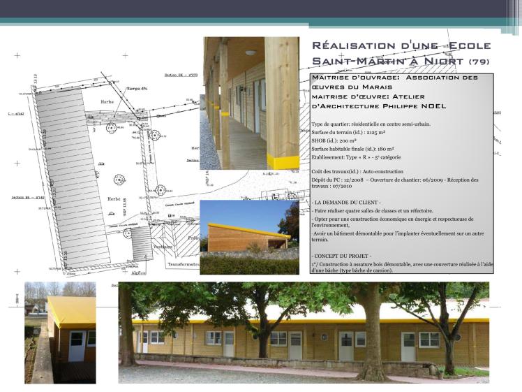 architecte, Niort, Ecole Privée, construction bois
