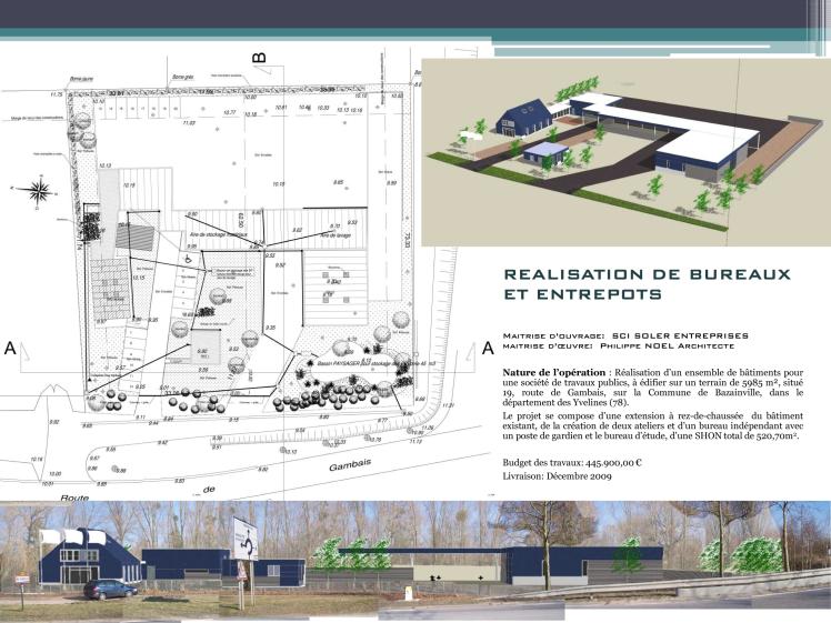 REALISATION DE BUREAUX ET ENTREPOTS