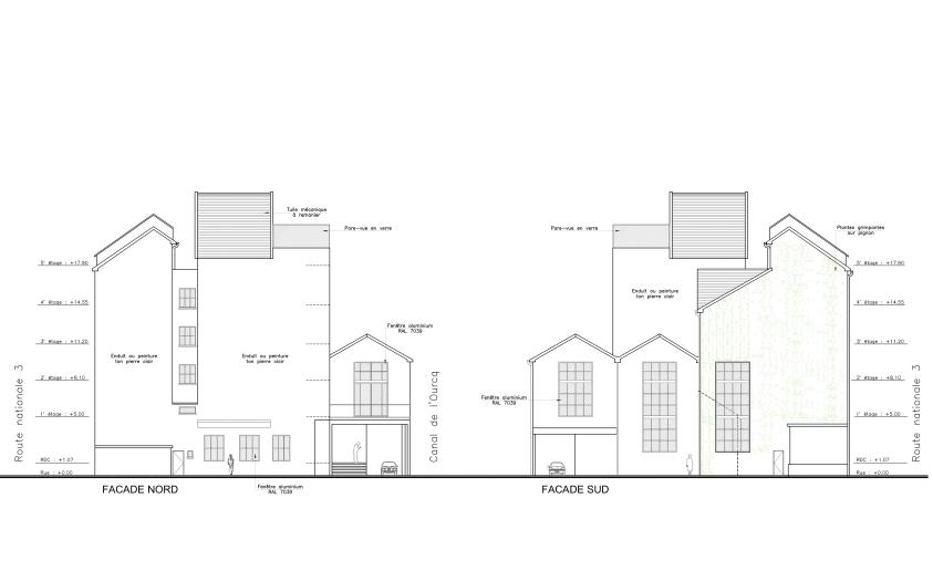 Façades Nord & Sud