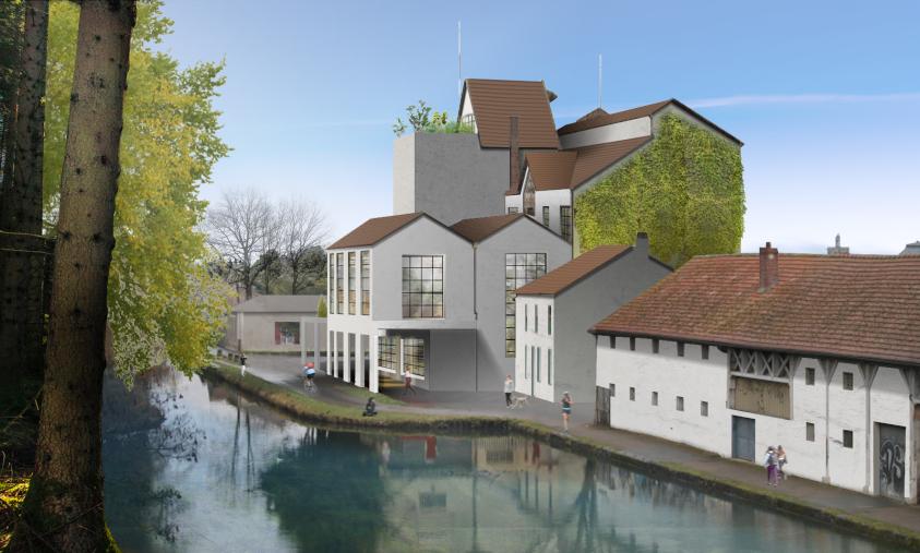 Façade arrière sur Canal de l'Ourcq