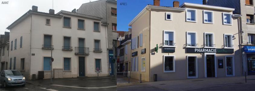 Façade avant/après