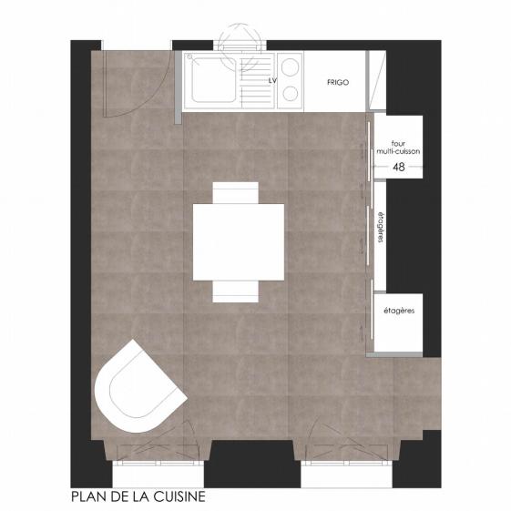 Plan de la cuisine