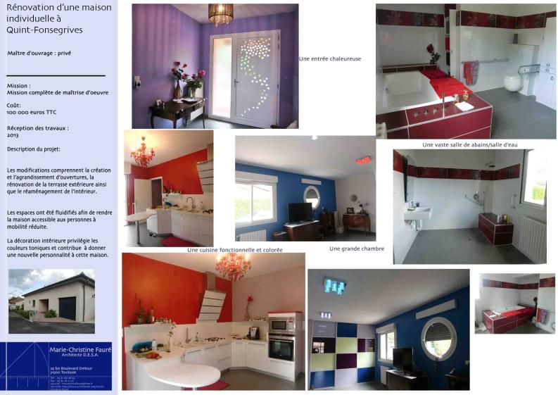 Rénovation d'une maison individuelle à Quint-Fonsegrives