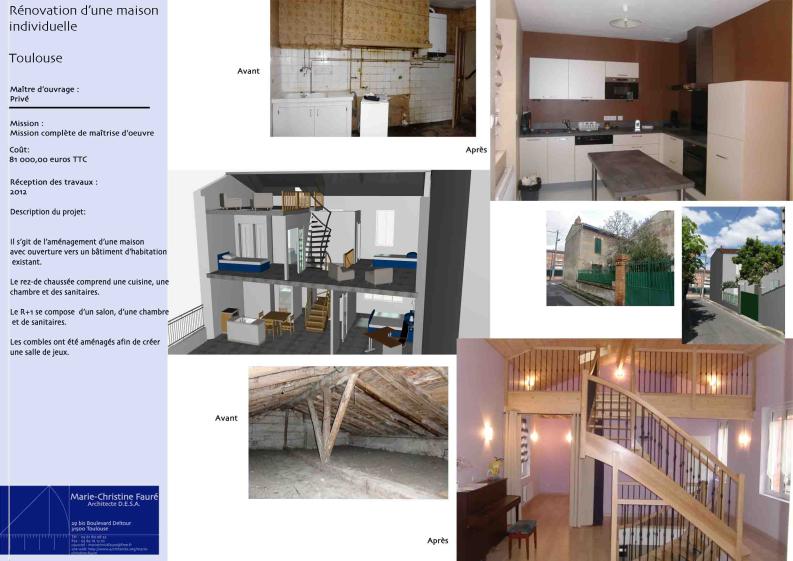 Rénovation d'une maison individuelle
