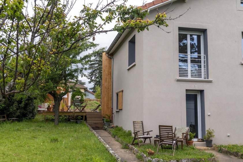 rénovation et extension d'une maison à Ecully