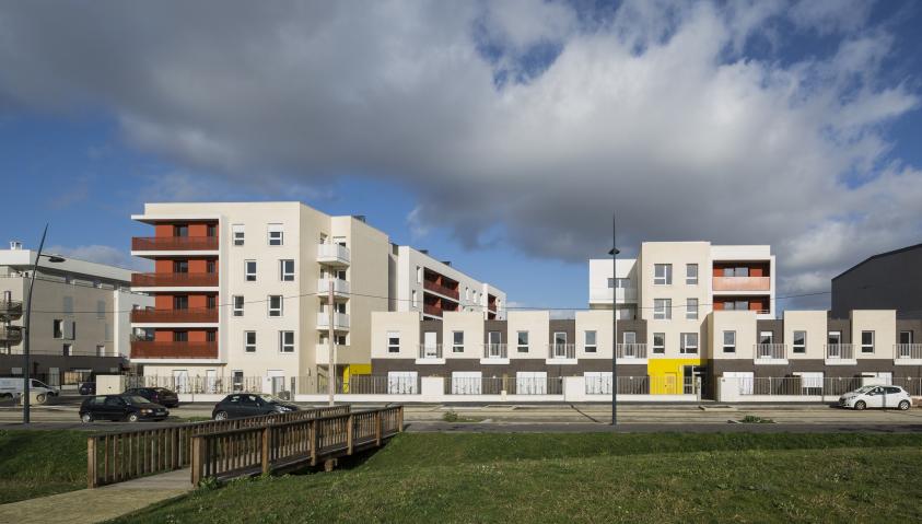 Façade donnant sur le parc