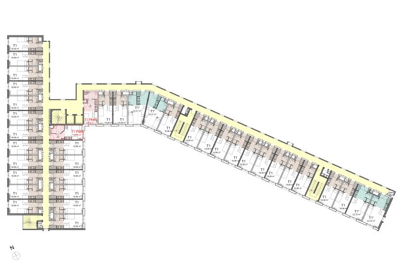 Plan étage courant