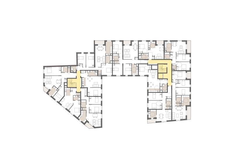 Plan étage courant