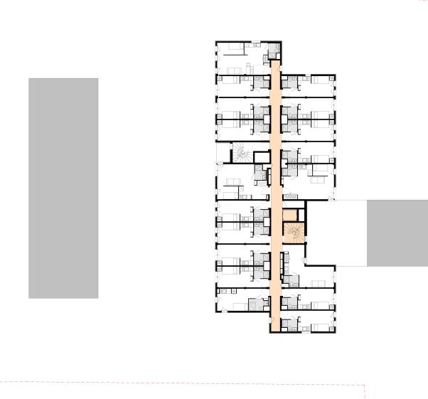 Plan de l'étage courant
