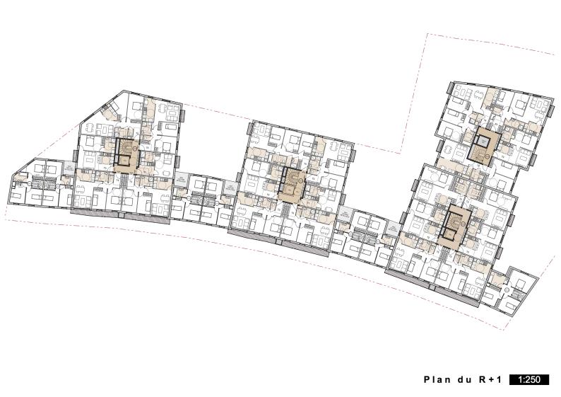 Plan de l'étage courant