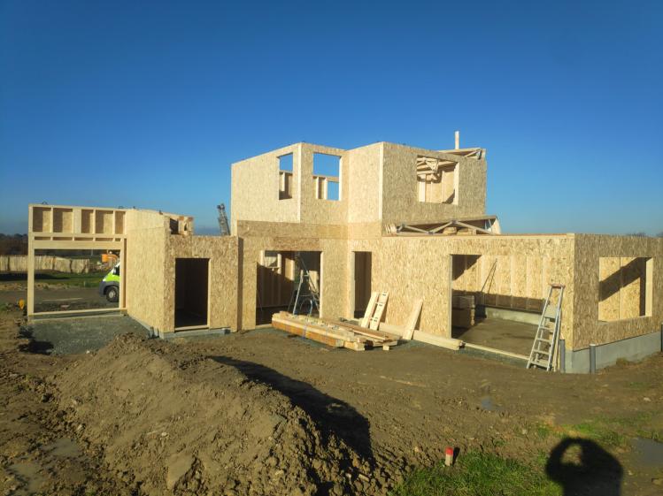 Maison passive ossature bois - biosourcée et économe