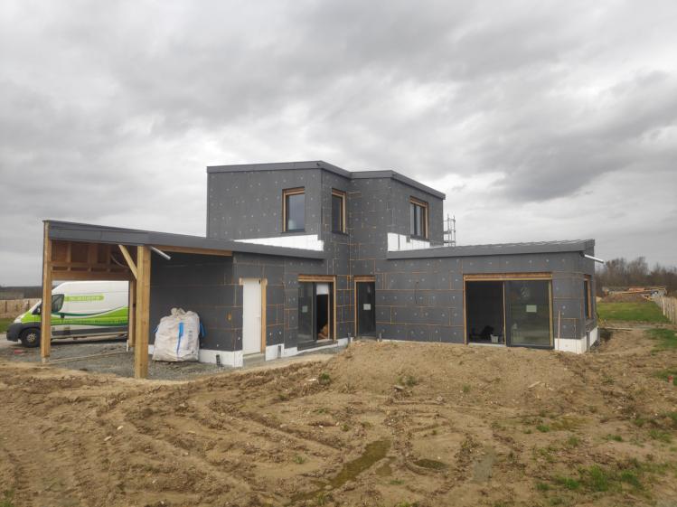 Maison passive ossature bois - biosourcée et économe