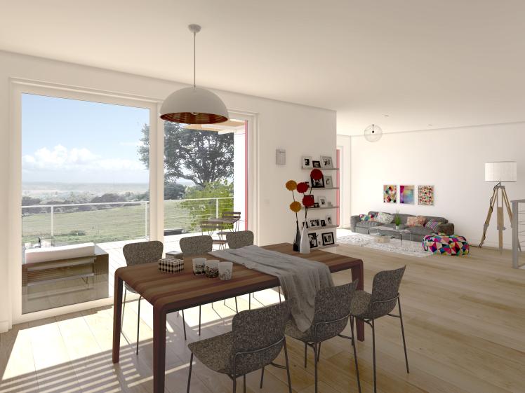 Maison passive - vue depuis le séjour