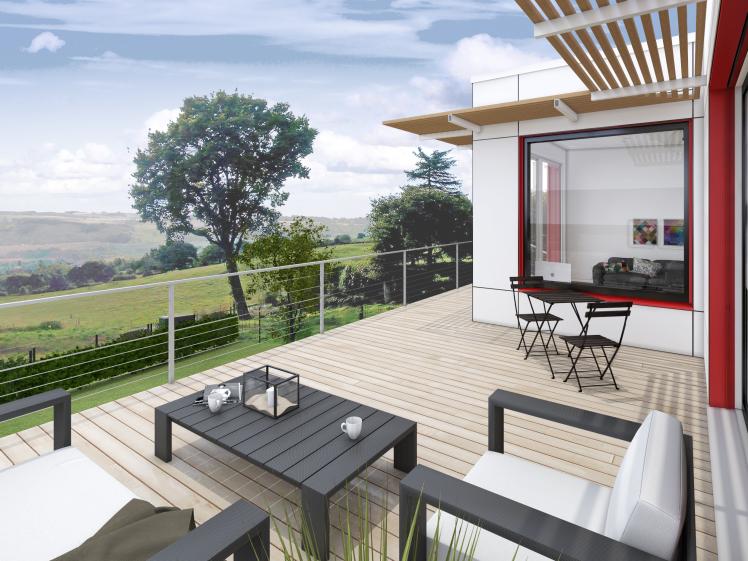 Maison passive - la terrasse