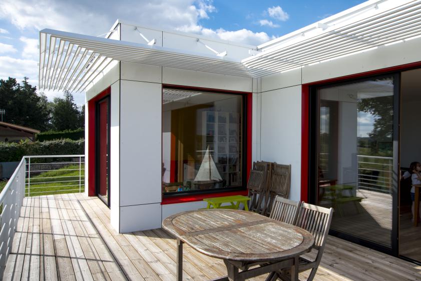 Maison passive - la terrasse