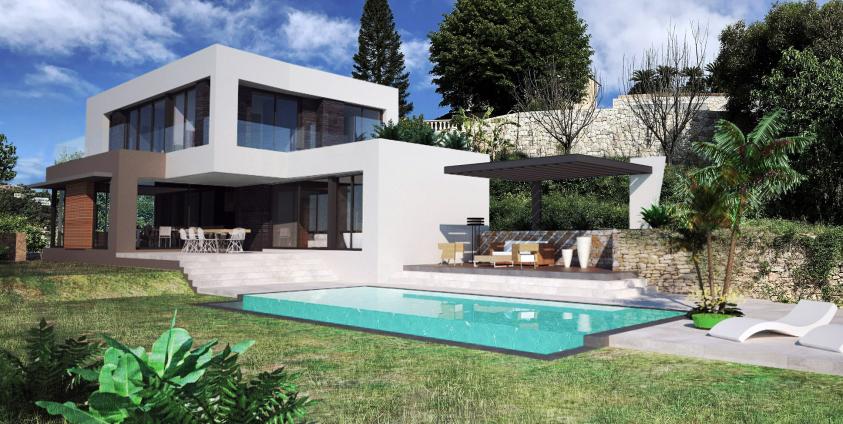 Visuel 3D du projet (côté Piscine)