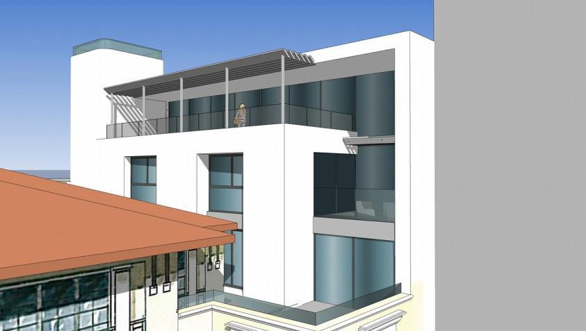 Modélisation 3D (façade arrière)