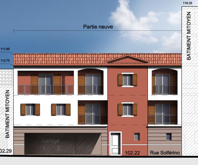 Façade couleur du projet