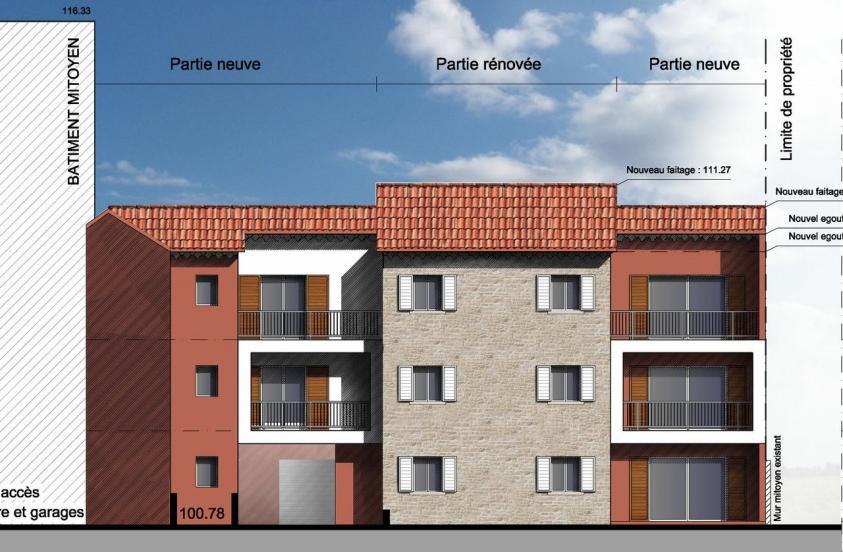 Façade couleur du projet