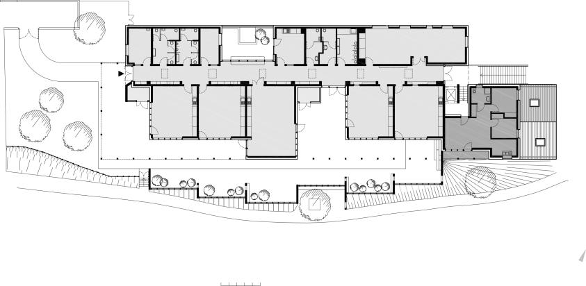 Plan du rez-de-chaussée haut