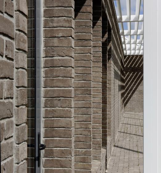 Double mur - Façade en briques
