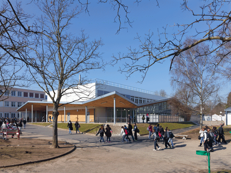 Préau et nouveau restaurant scolaire