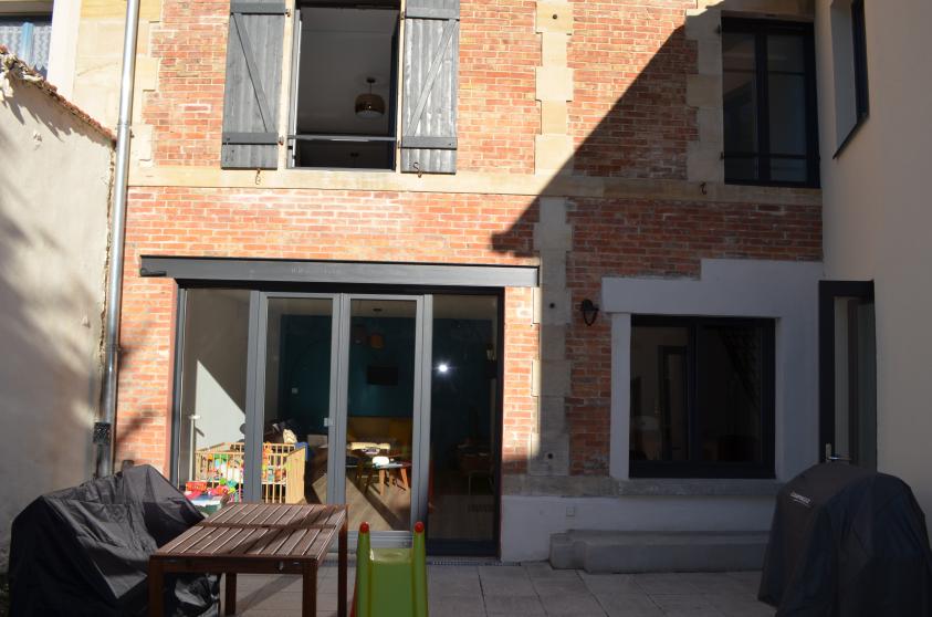La façade arrière après travaux