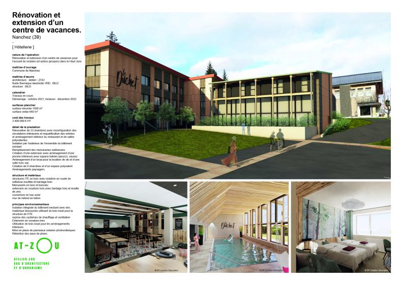 Rénovation et  extension d’un centre de vacances