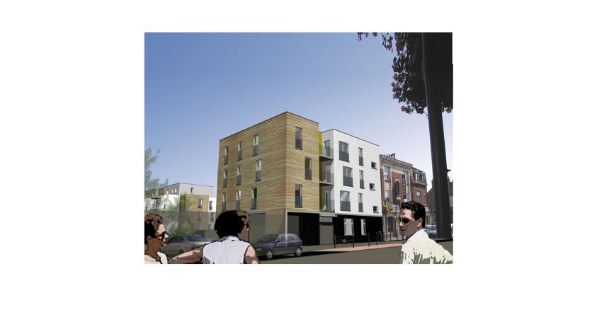 Projet de 47 logements collectifs - Image d'insertion