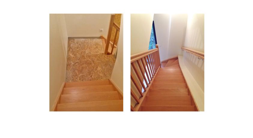 Rénovation de deux maisons de ville à Lille - Extension Ossature bois - Escalier