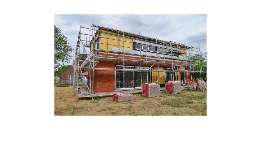 Phase chantier - Pose de la brique de parement