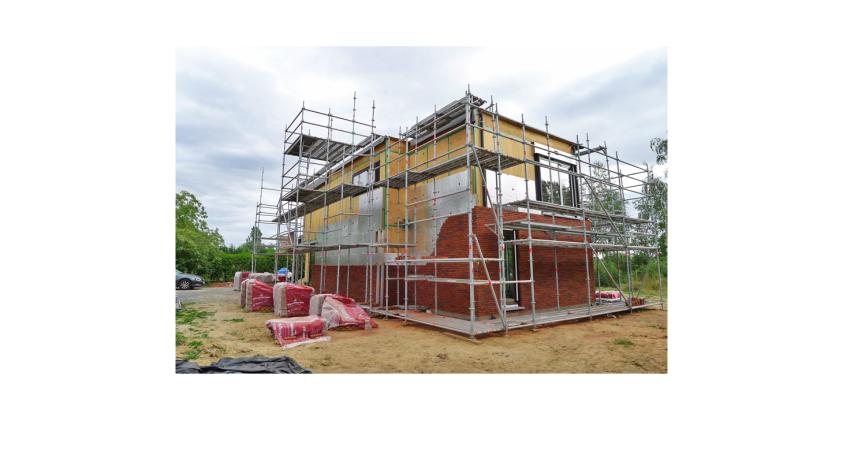 Phase chantier - Pose de la brique de parement
